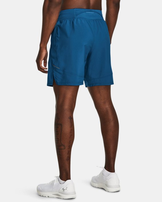 Men's UA Launch Elite 2-in-1 7'' Shorts in Blue image number 1
